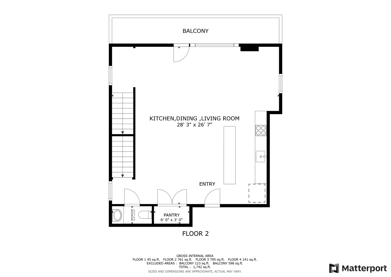 2633 N Emmett Street Unit: 2F