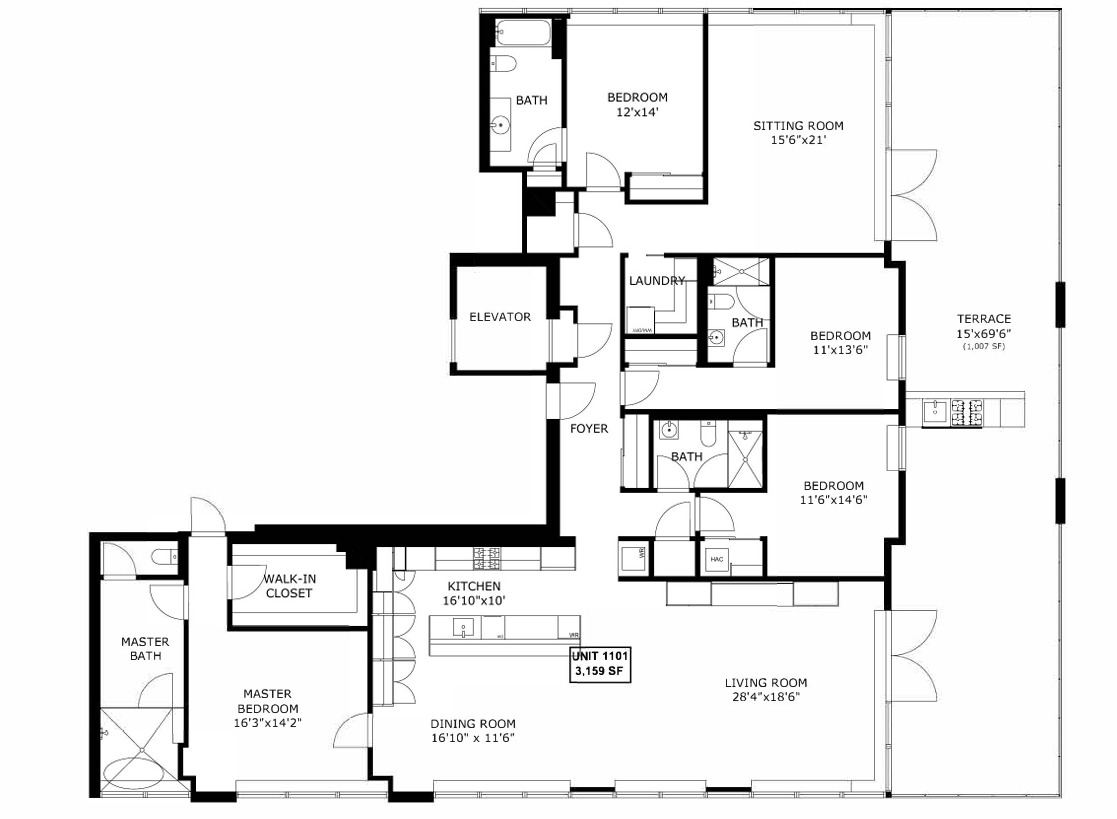 146 W Erie Street Unit: 1101