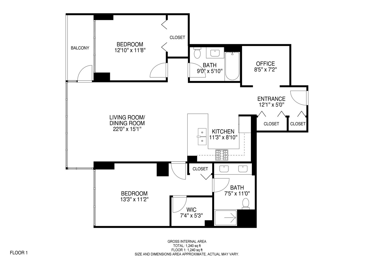 1629 S Prairie Avenue Unit: 809