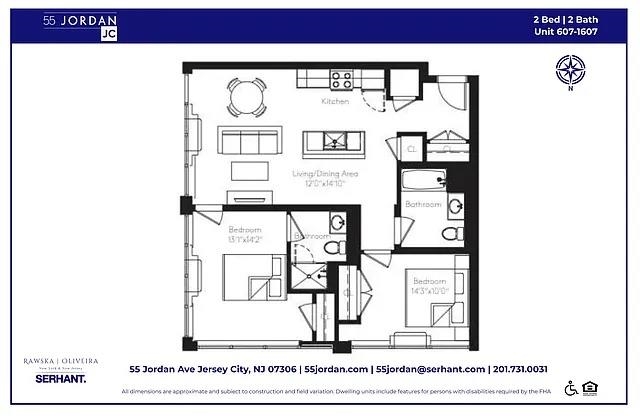 55 JORDAN AVE Unit: 1607