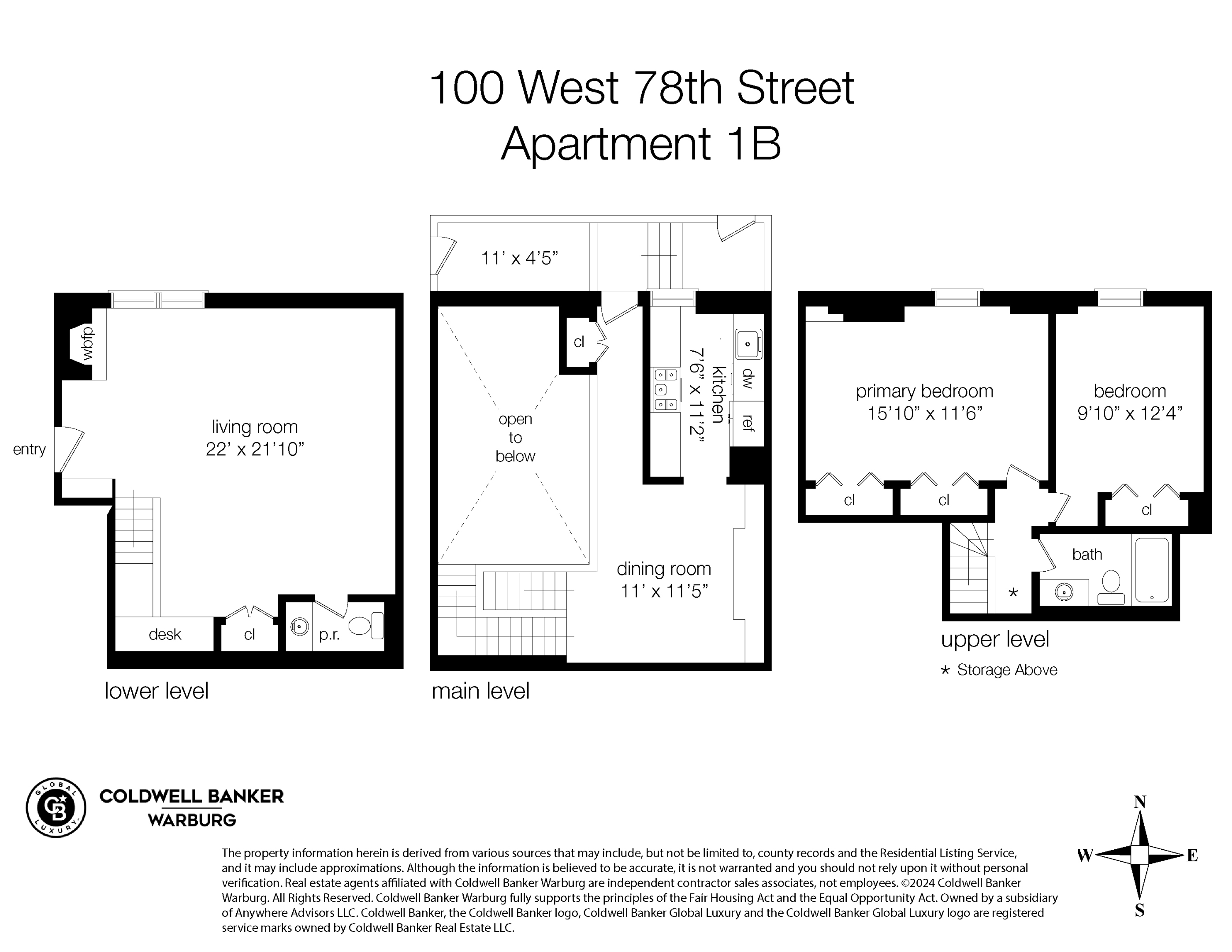 100 W 78TH Street 1B