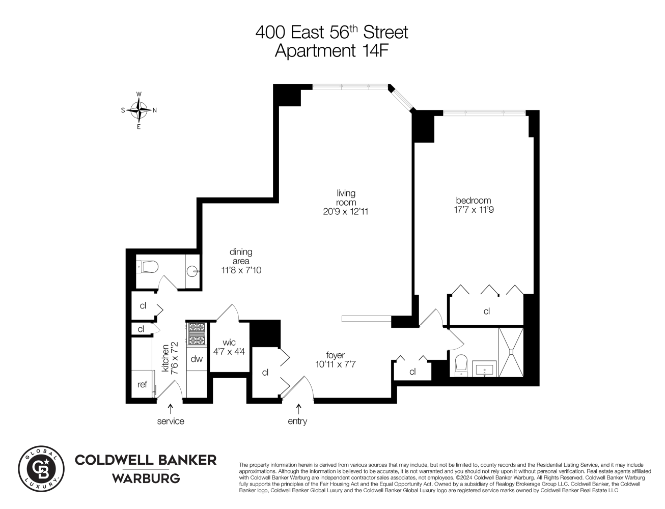 400 E 56TH Street 14F