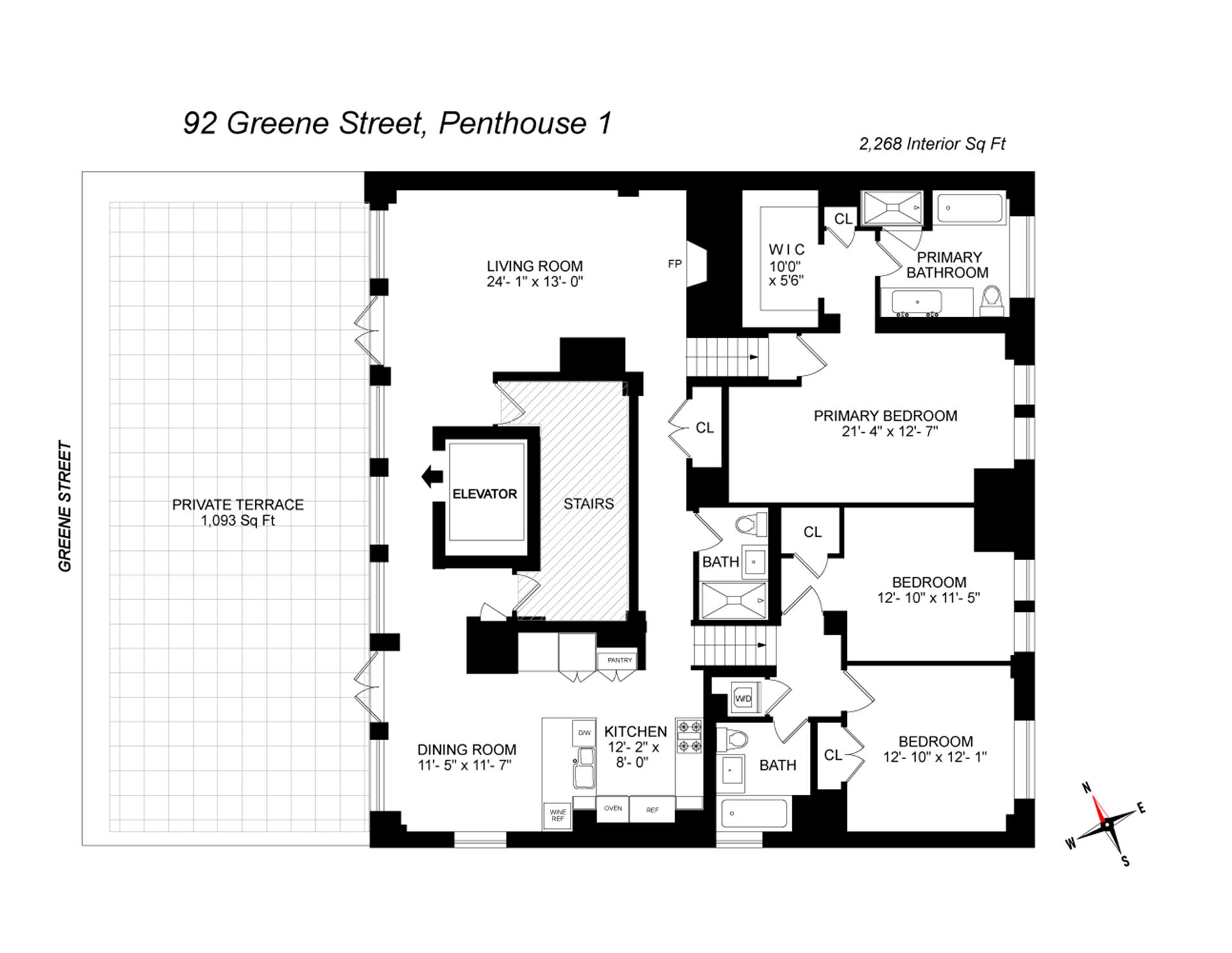 92 GREENE Street PH1