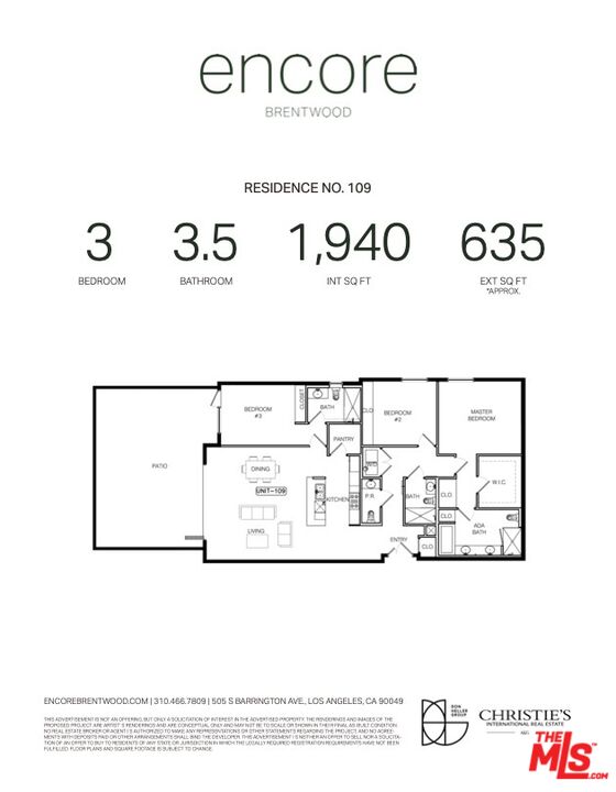 505 S Barrington Ave Unit: 109