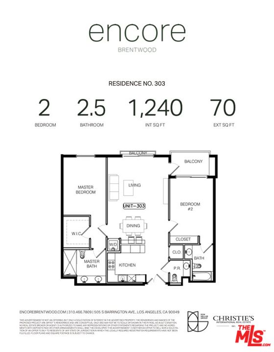 505 S Barrington Ave Unit: 303