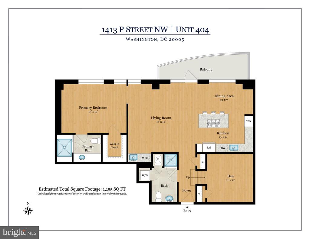 1413 P STREET NW Unit: 404