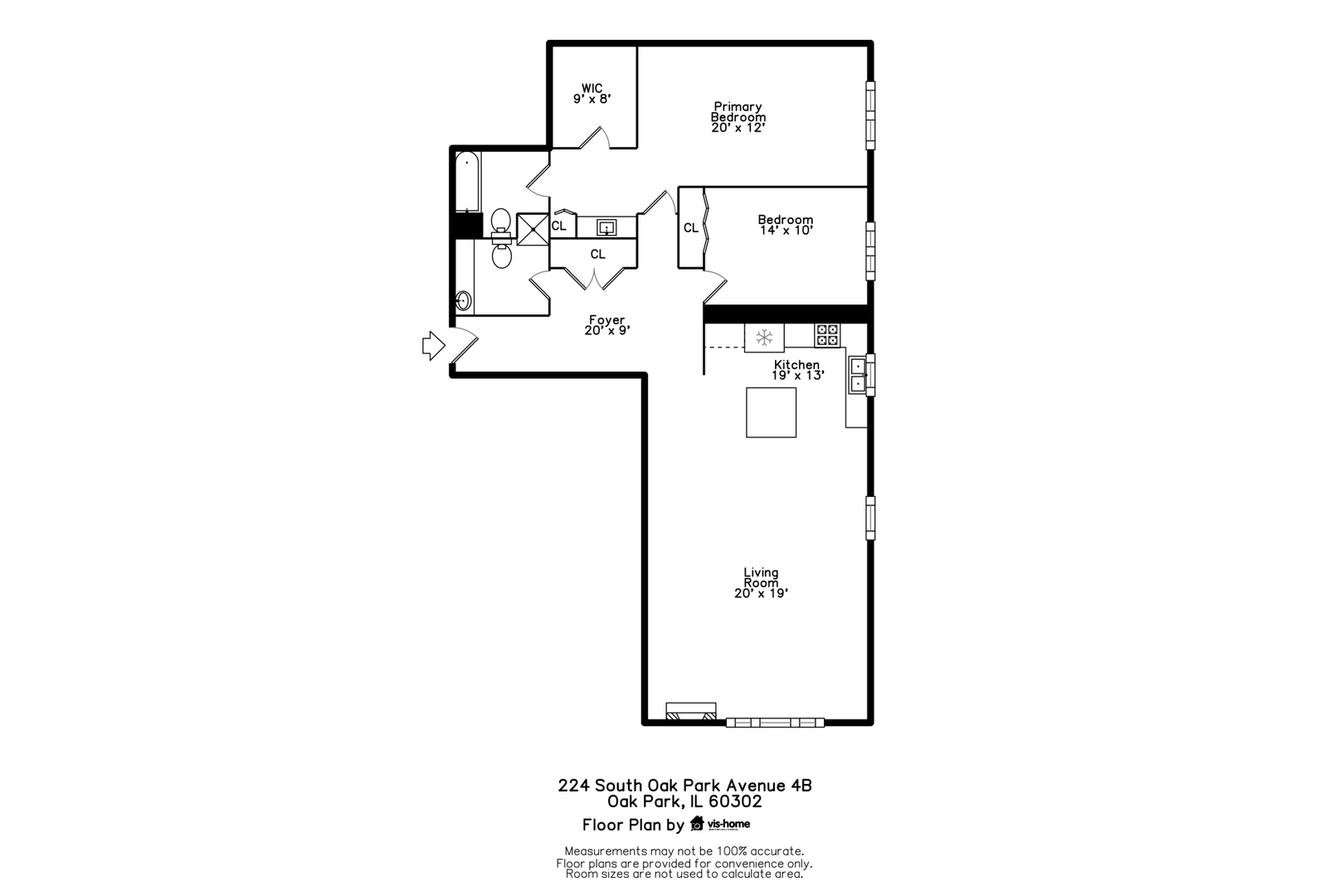 224 S OAK PARK Avenue Unit: 4B