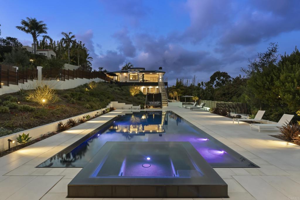 Rim-Flow Pool In Backyard