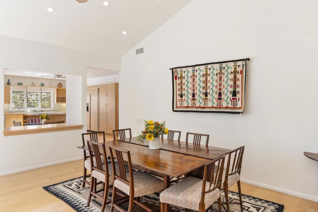 Dining Space With Patio Views