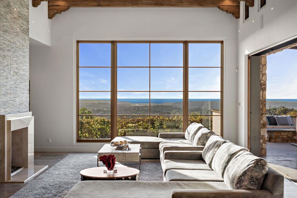 Grand great room with soaring ceilings