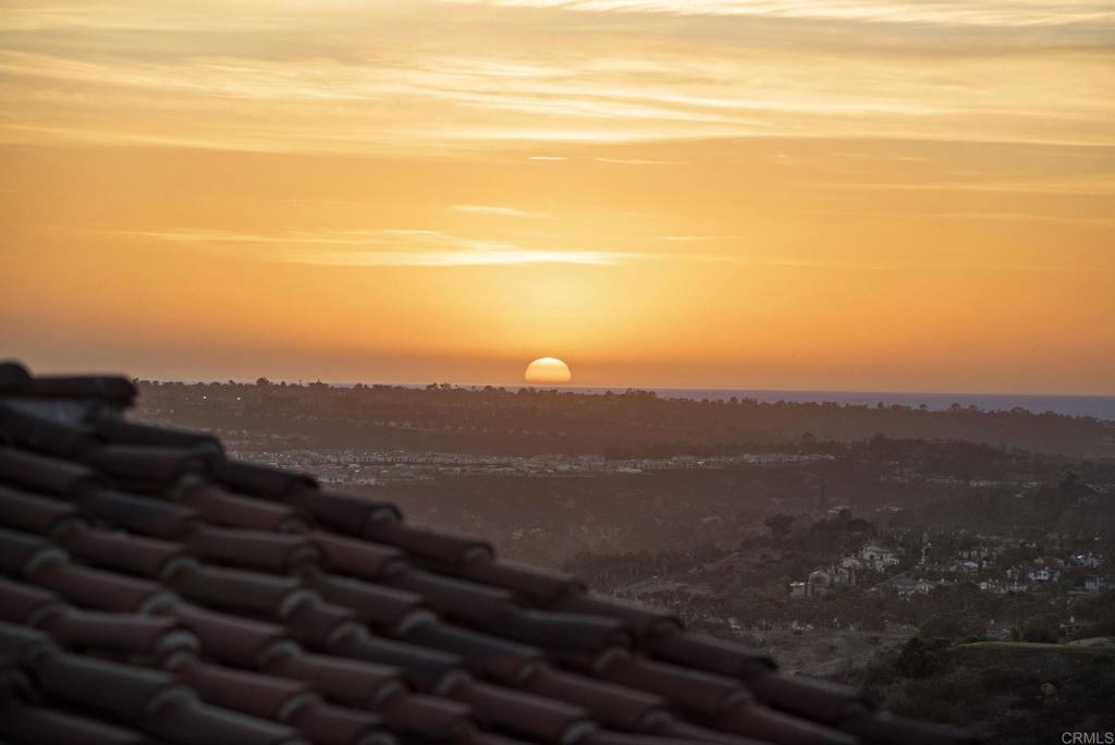 Ocean-view sunset from luxury estate in Santaluz