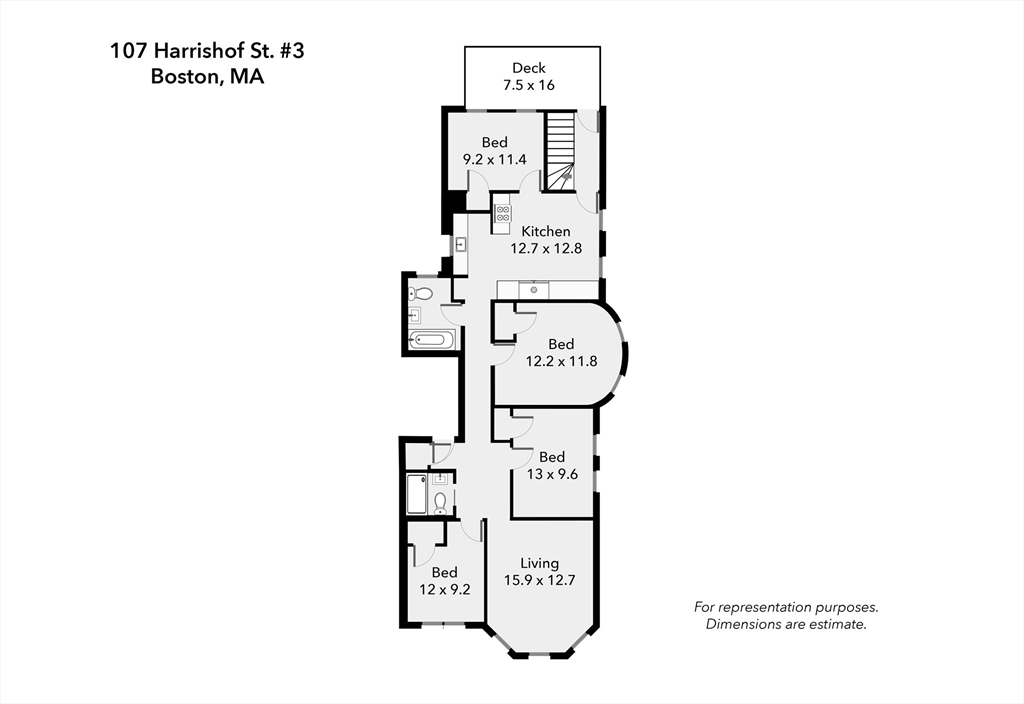 107 Harrishof St # 3