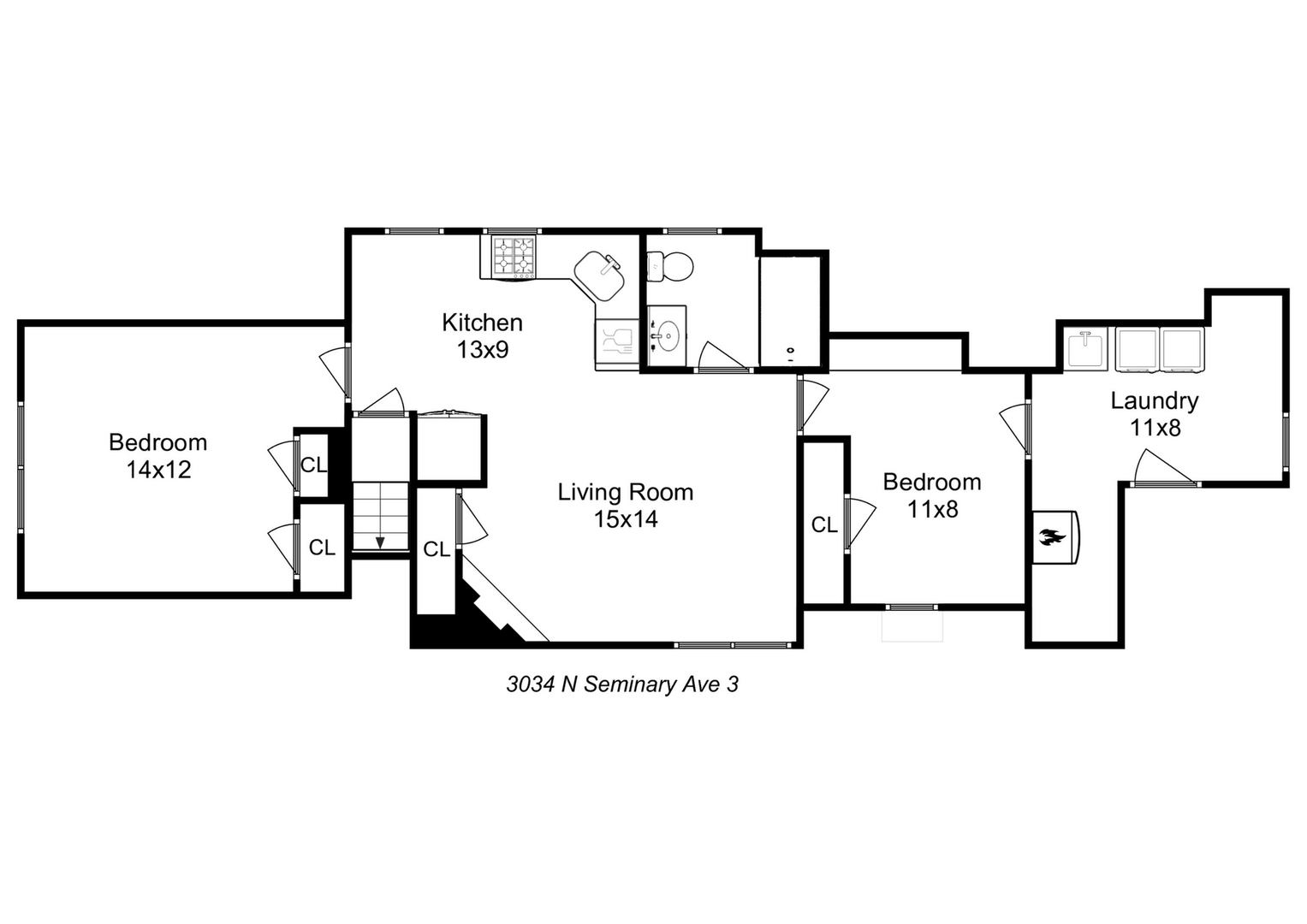 3034 N Seminary Avenue Unit: 3