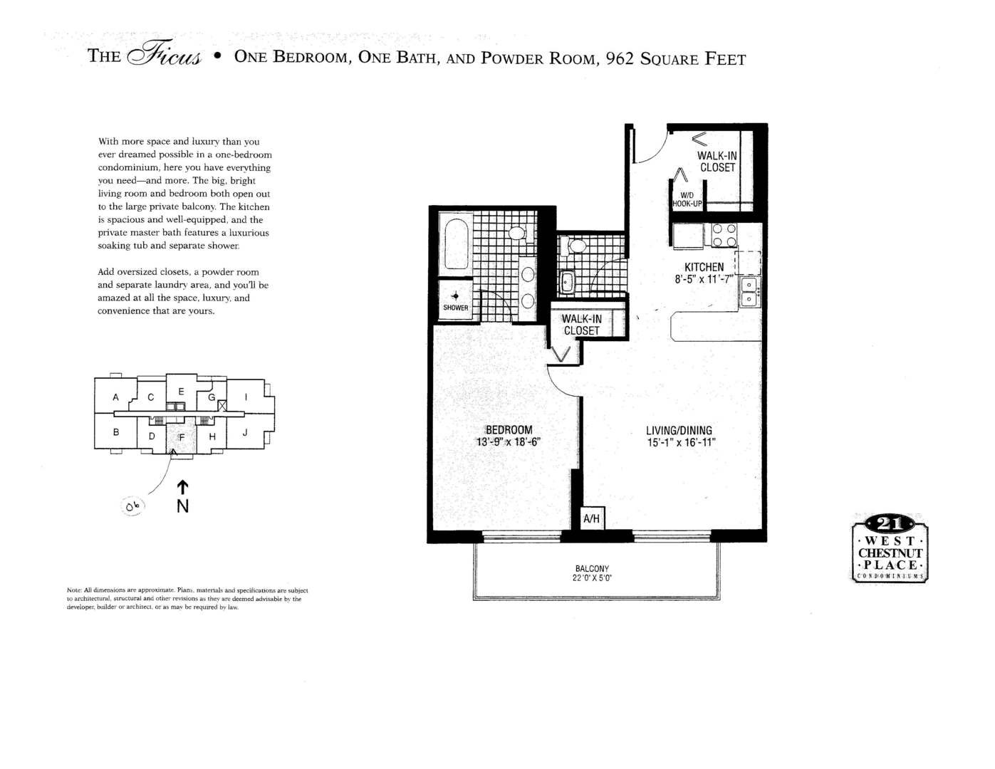 21 W CHESTNUT Street Unit: 1306