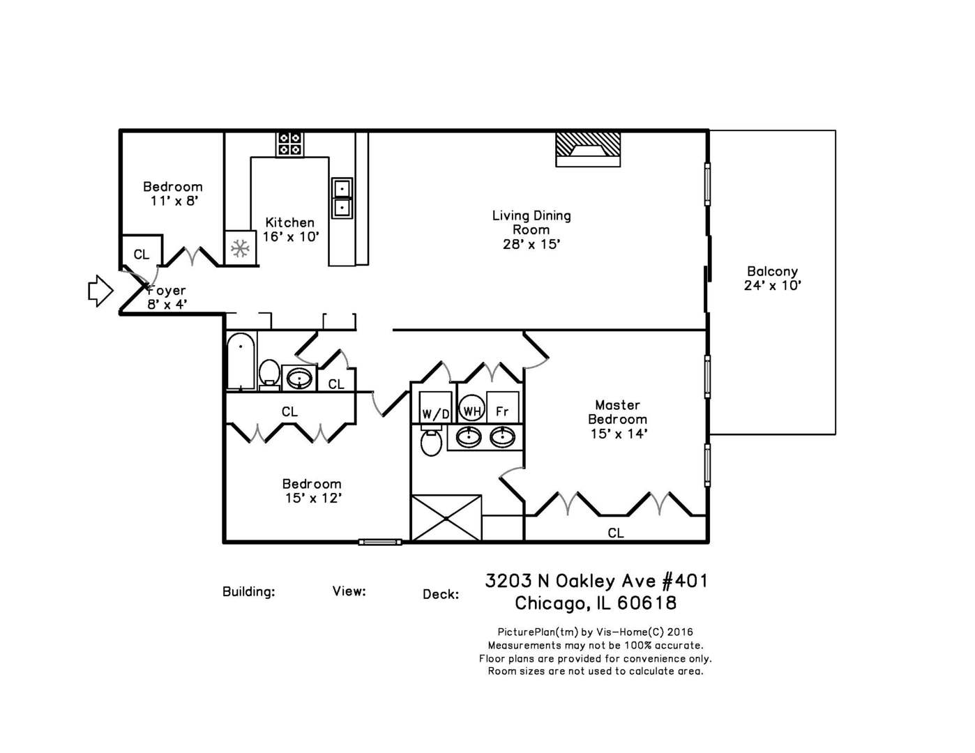 3203 N OAKLEY Avenue Unit: 401