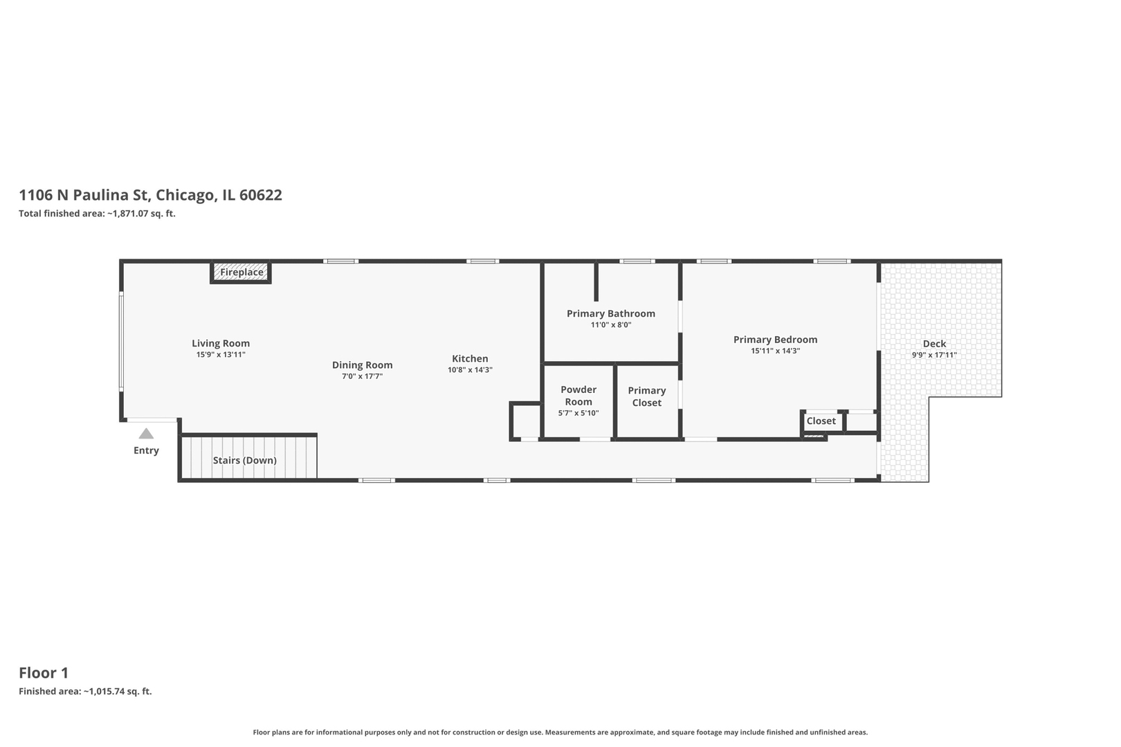 1106 N Paulina Street Unit: 1