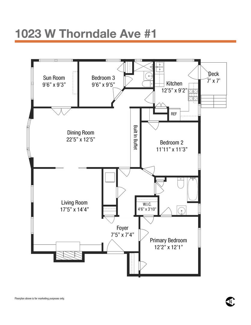 1023 W Thorndale Avenue Unit: 1