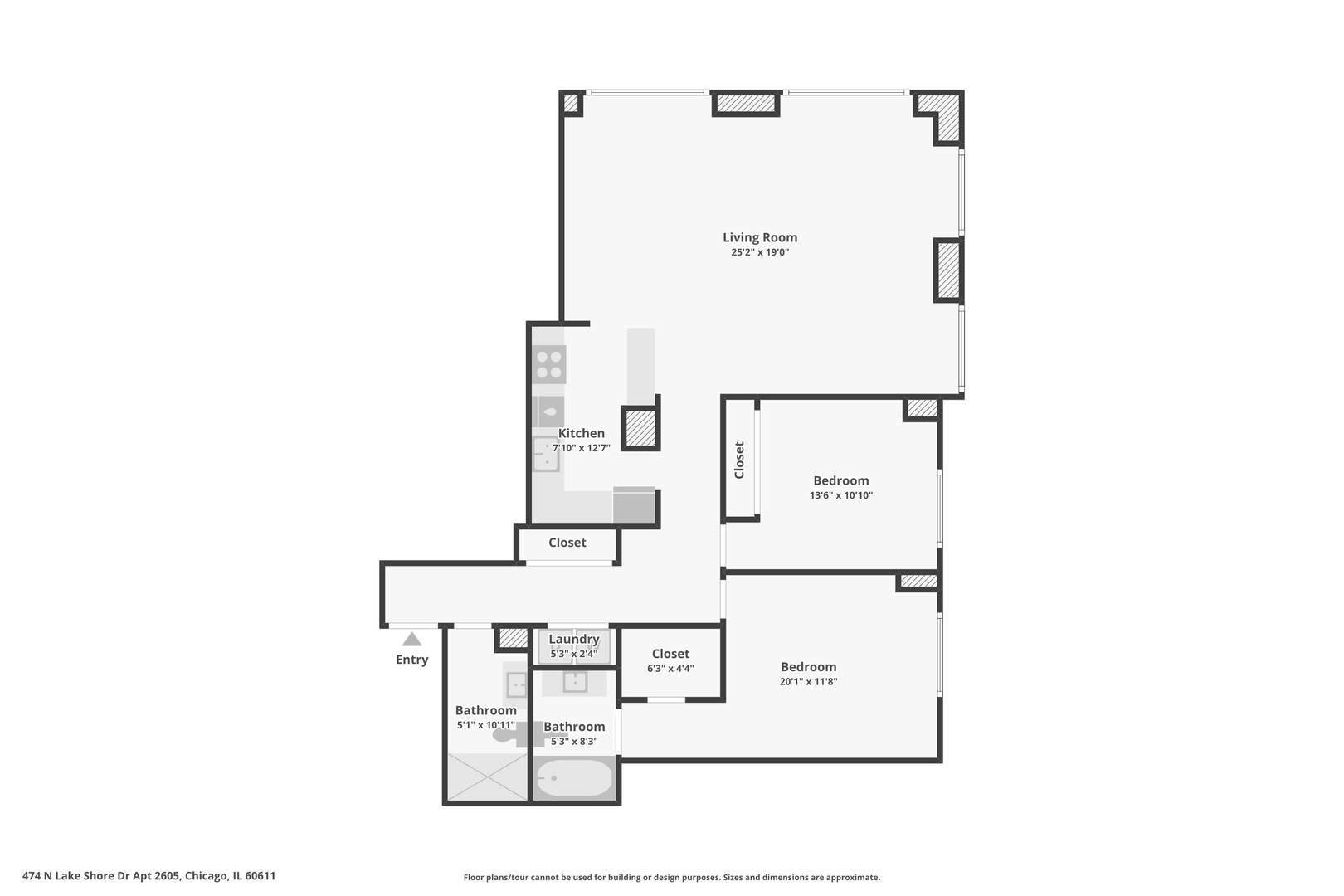 474 N Lake Shore Drive Unit: 2605