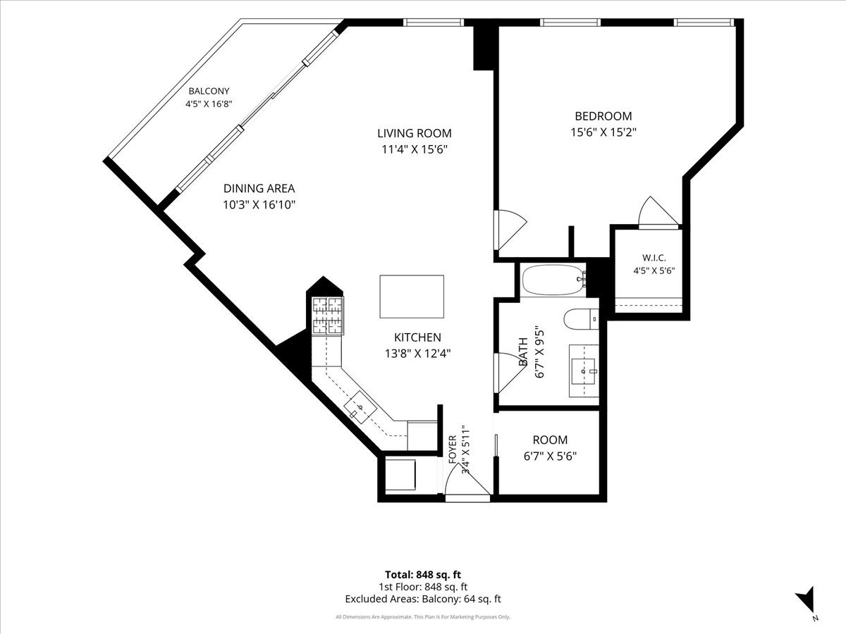 545 N DEARBORN Street Unit: 1210