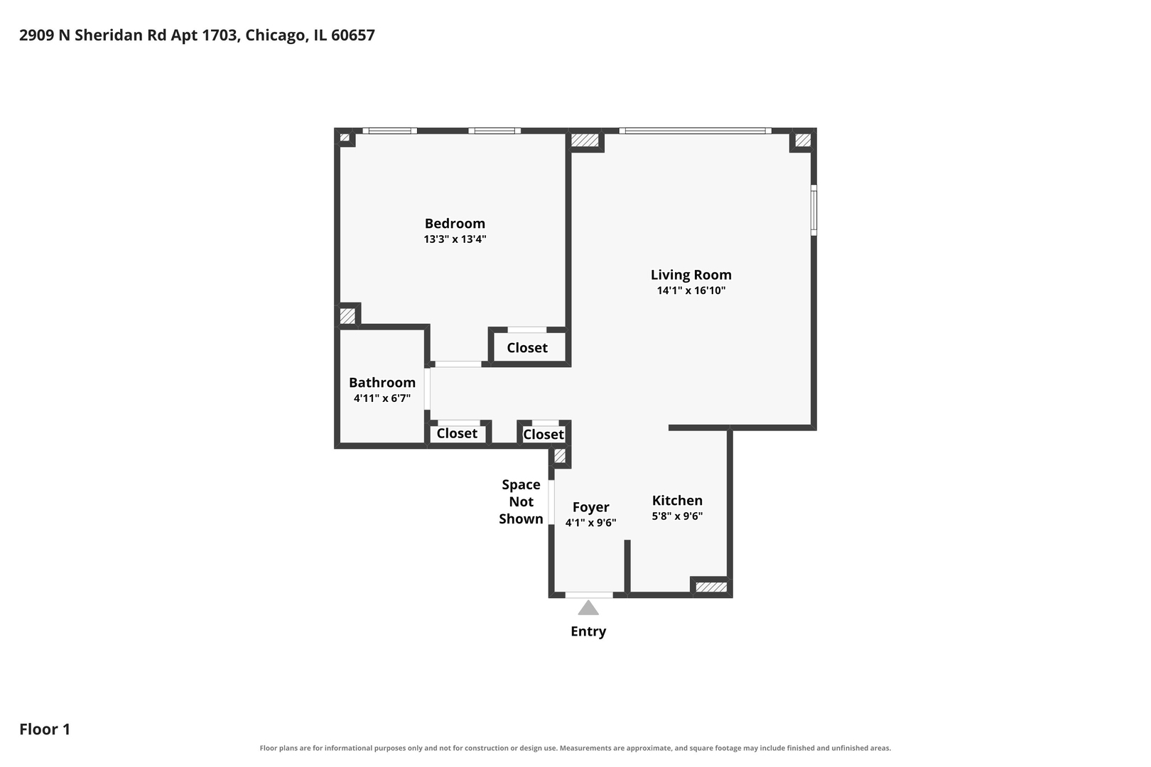 2909 N Sheridan Road Unit: 1703