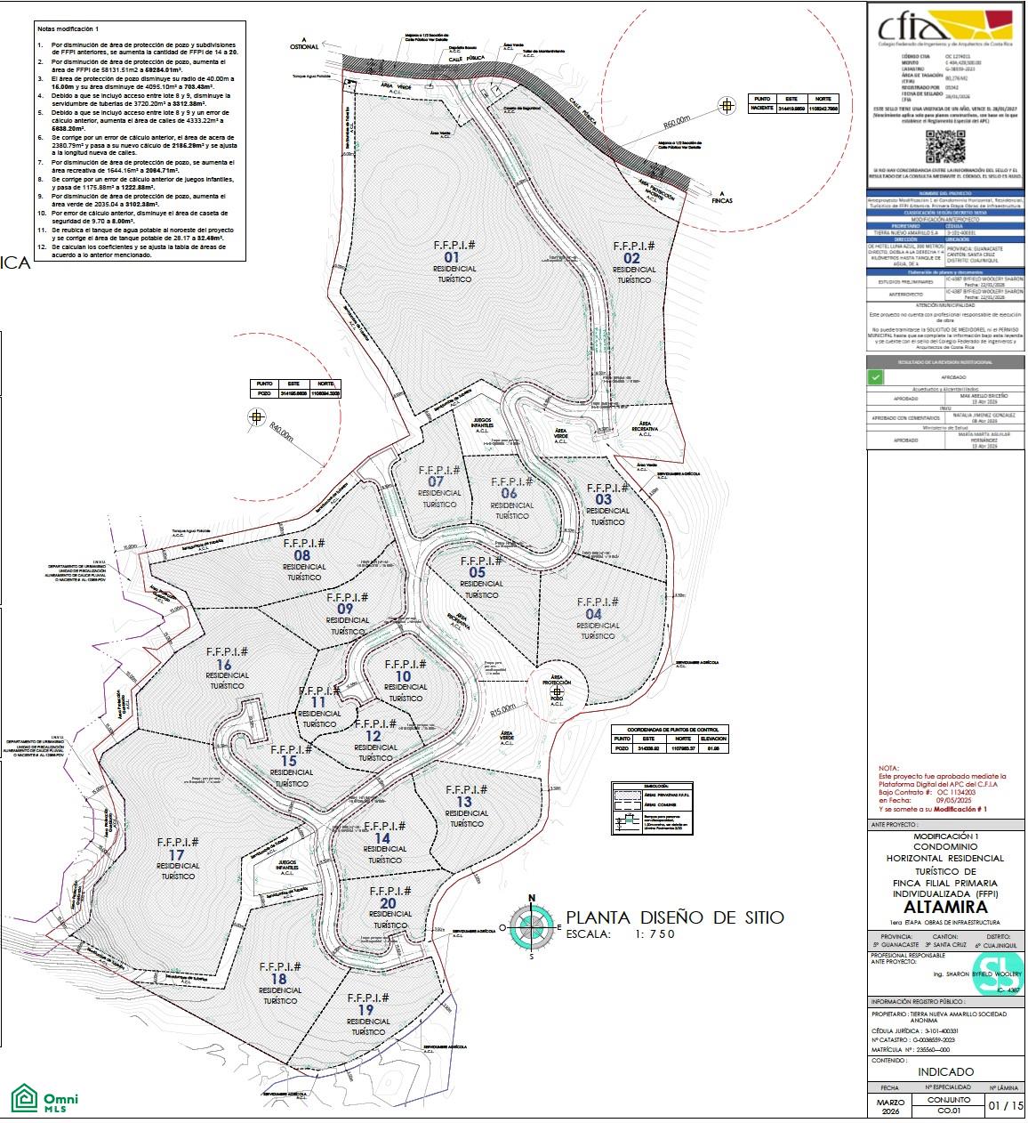 Playa Ostional Development 20-Lots on 8 ha