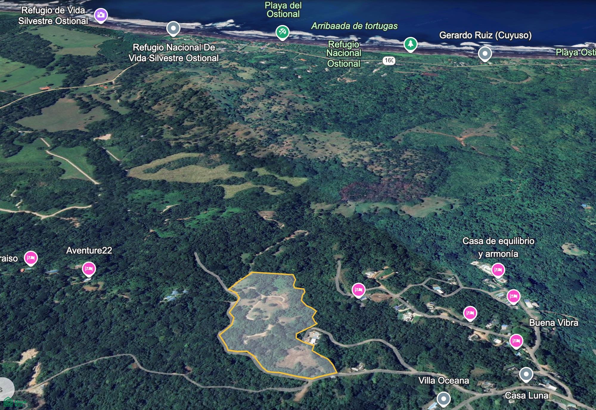 Playa Ostional Development 20-Lots on 8 ha