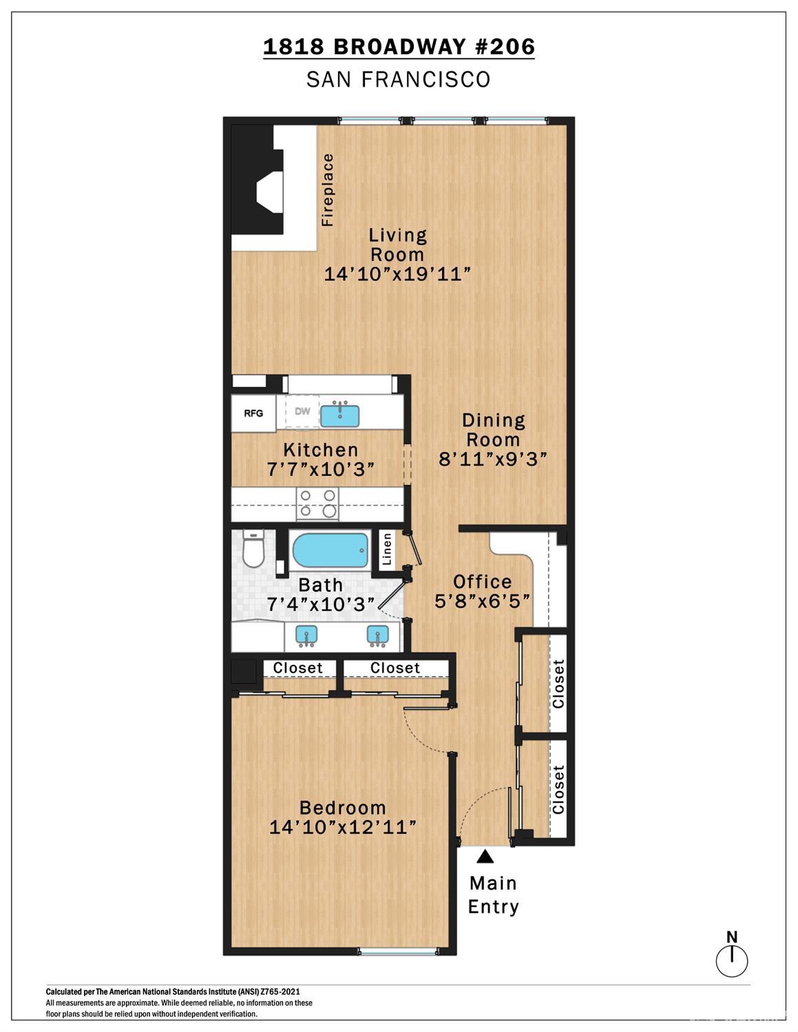 1818 Broadway Street # 206