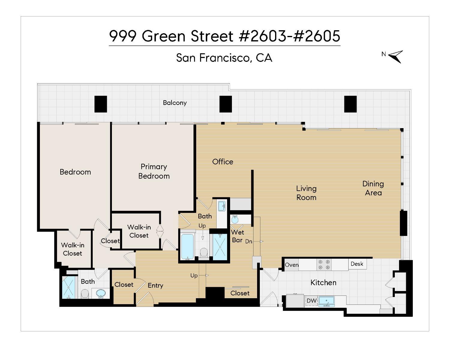 999 Green Street # 2605