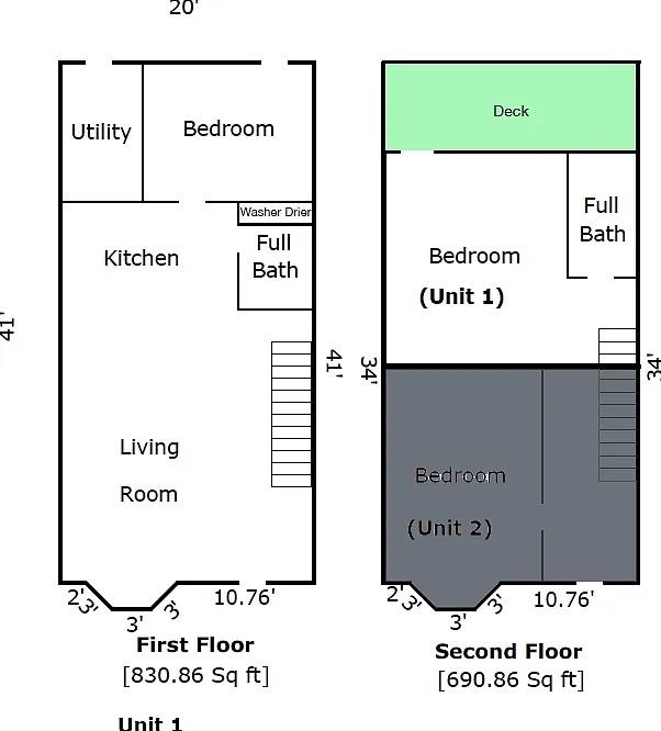 414 OGDEN AVE Unit: 1