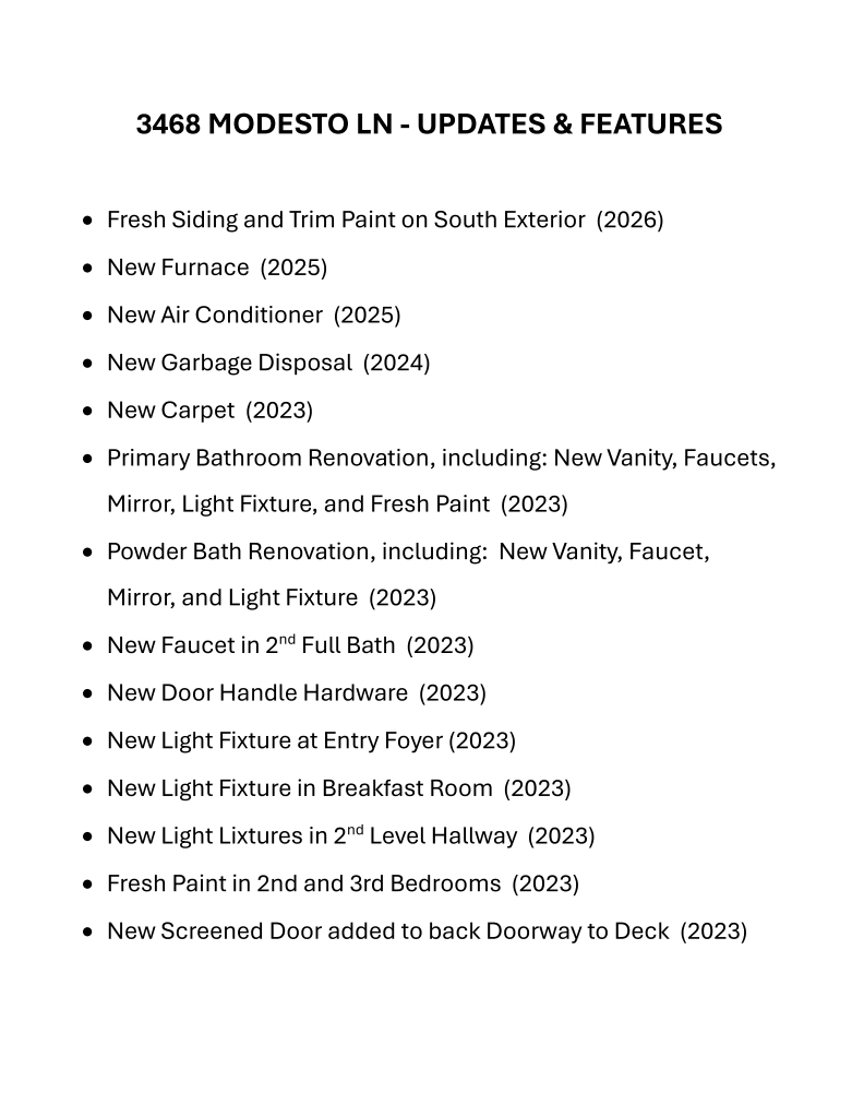3468 Modesto Lane