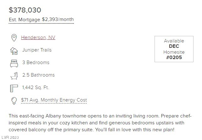 658 Foam Flower Lane lot 205