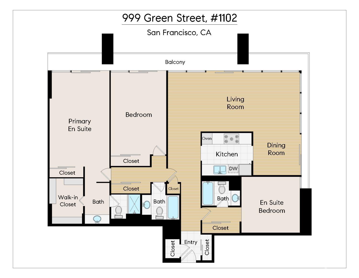 999 Green Street # 1102