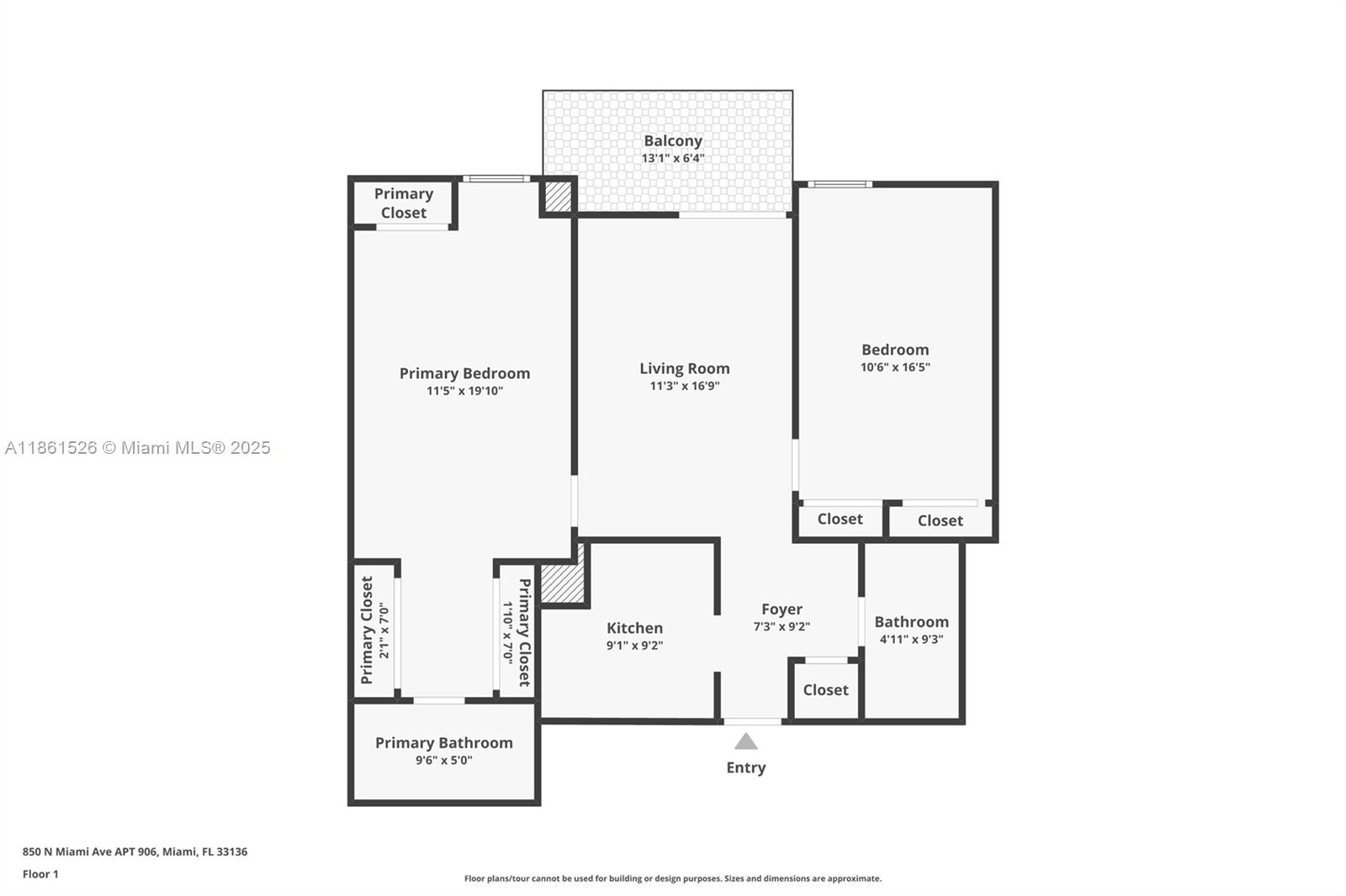 850 N Miami Ave Unit: W-906