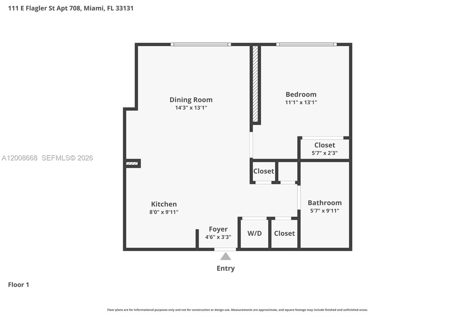 111 E Flagler St # 708
