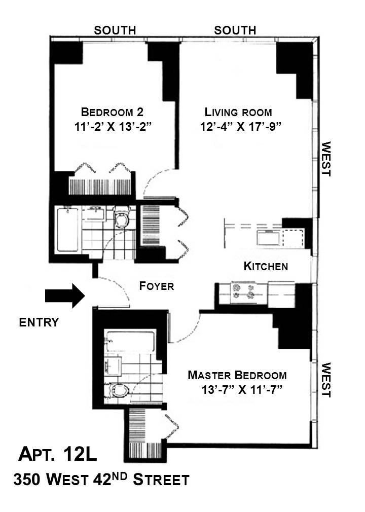 350 W 42ND Street 12L