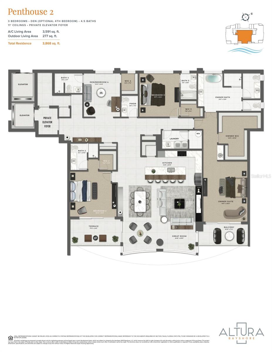 2910 W BARCELONA ST #PH-2302