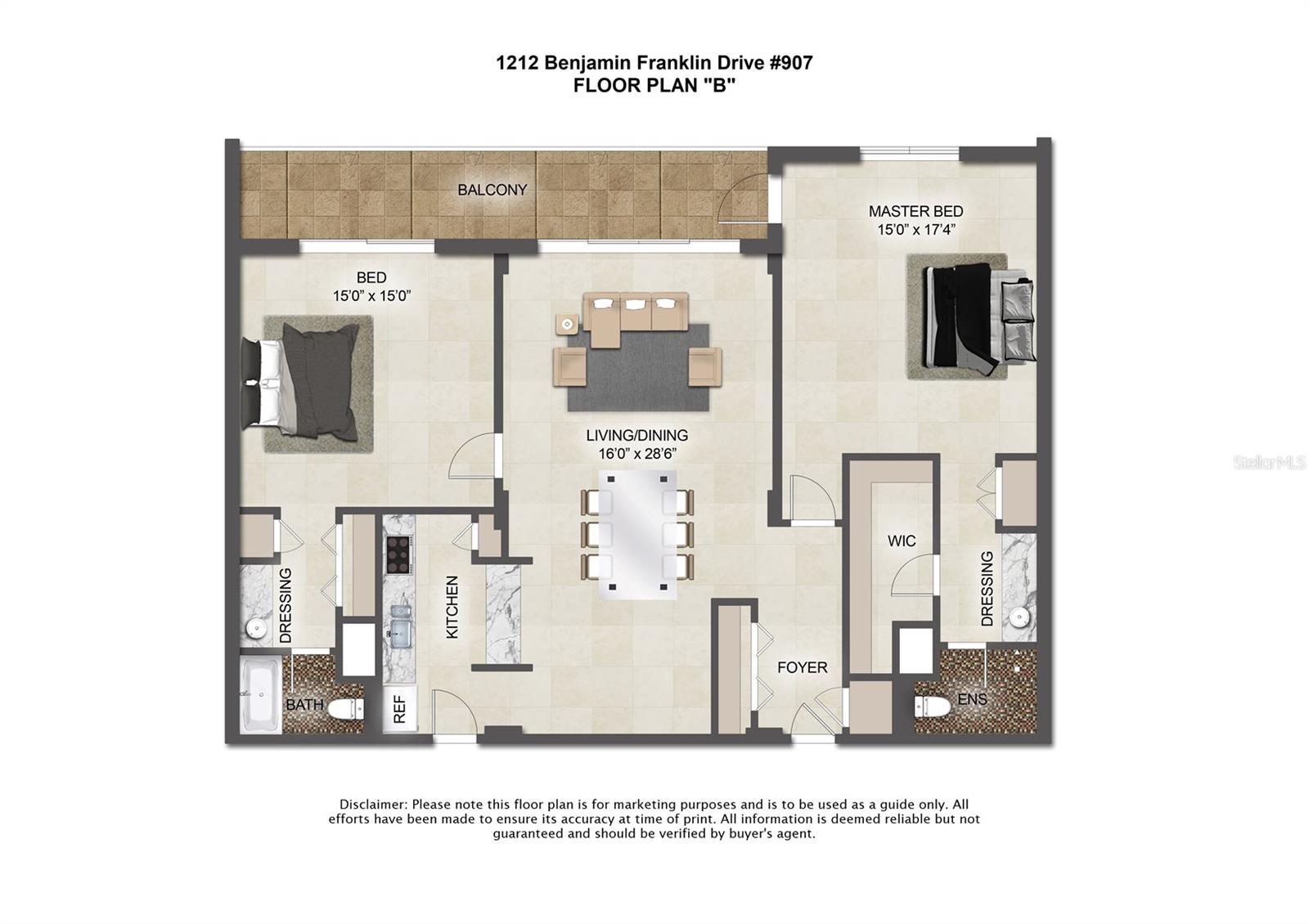 1212 BENJAMIN FRANKLIN DR #907