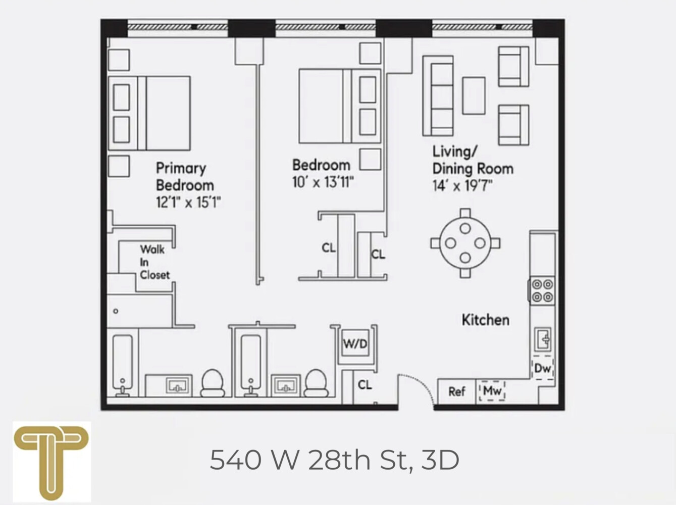 540 W 28TH Street 3D