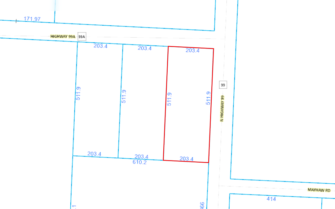 Lot 1 Highway 99 A