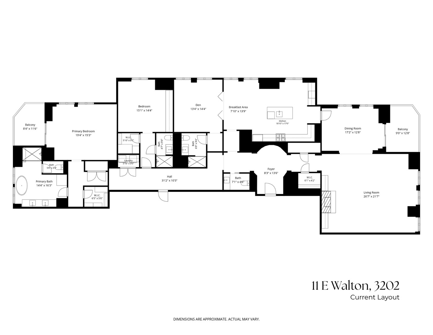 11 E Walton Street Unit: 3202