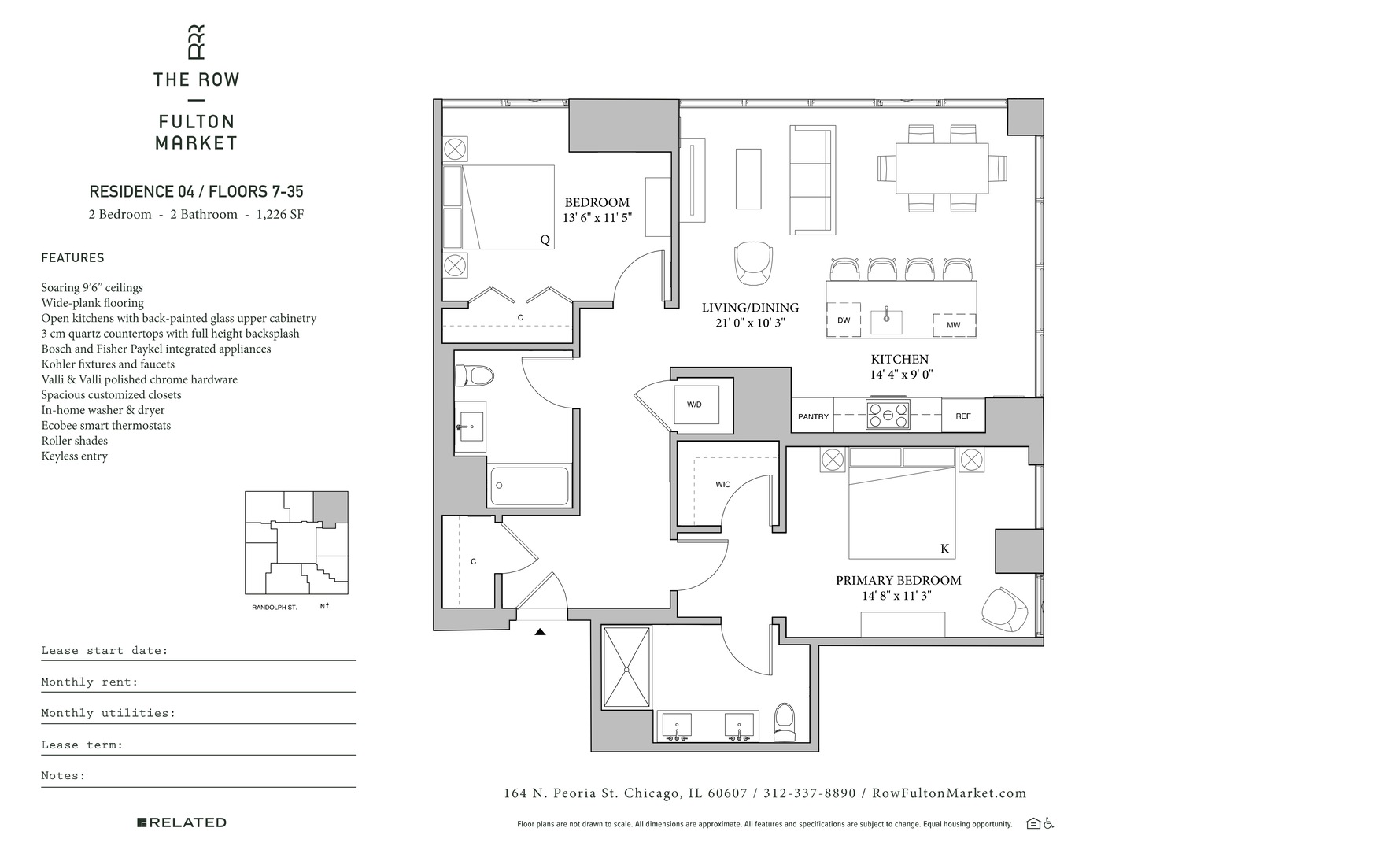 164 N Peoria Street Unit: 2204
