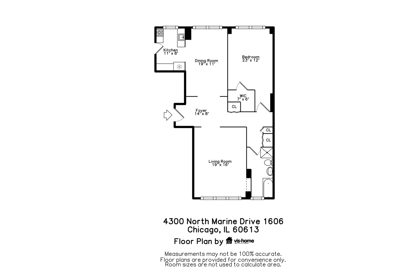 4300 N MARINE Drive Unit: 1606