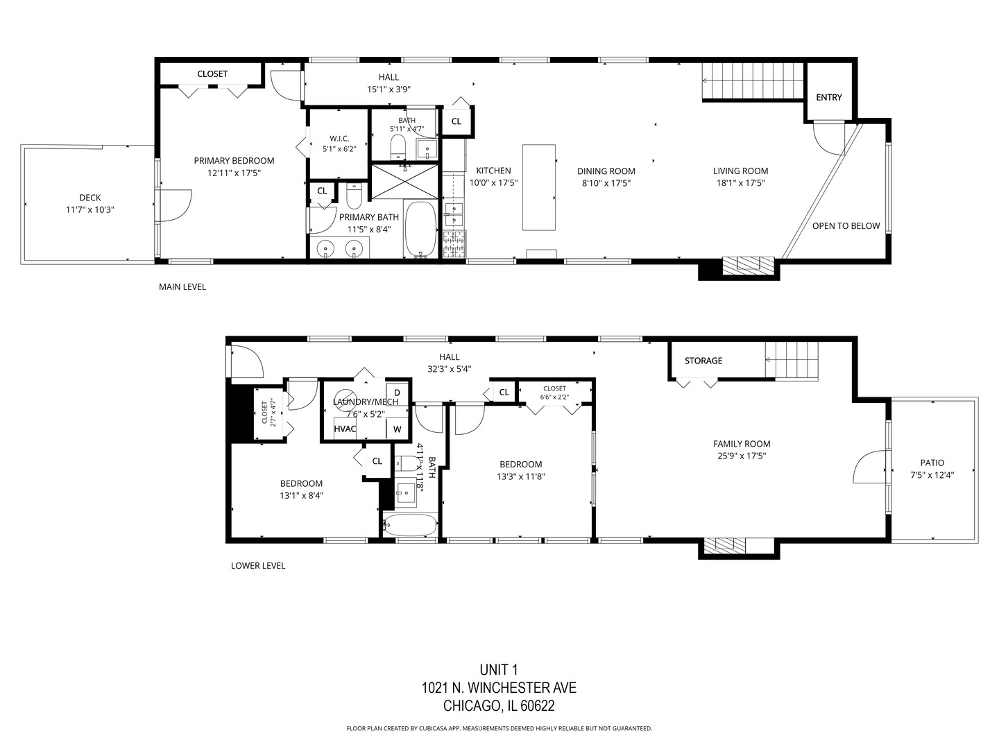 1021 N WINCHESTER Avenue Unit: 1