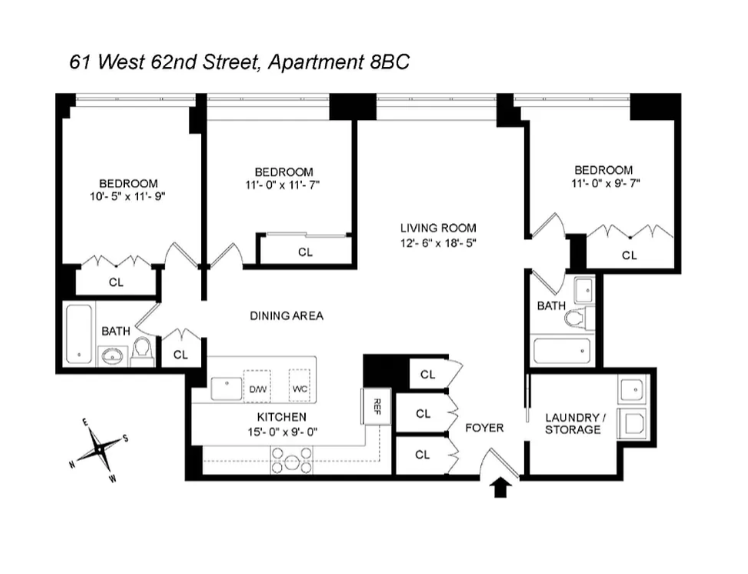 61 W 62ND Street 8CB