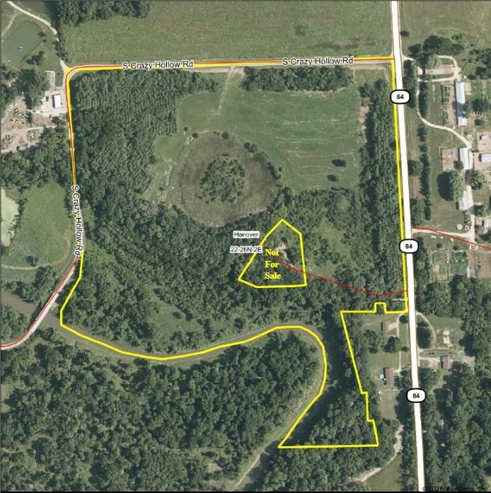 Parcel map for TBD S Crazy Hollow Road