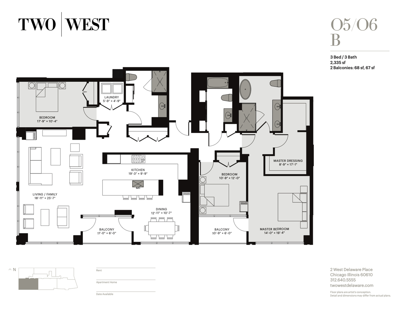 2 W Delaware Place Unit: 1705-06