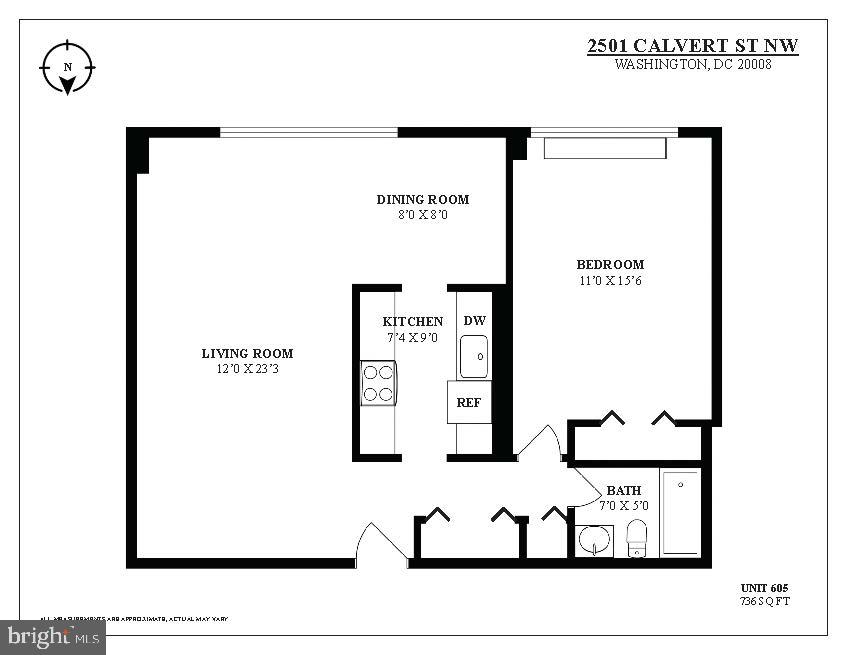 2501 CALVERT STREET NW Unit: 605