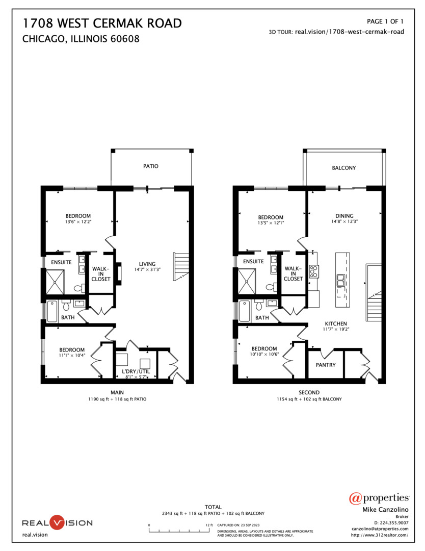 1708 W Cermak Road Unit: 1W