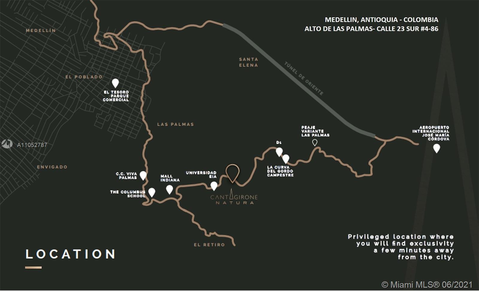 SUR # 4-85, CASA # 51 CALLE 23, ALTO DE LAS PALMAS, ANTIOQUIA