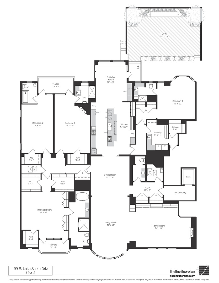 199 E Lake Shore Drive Unit: 3